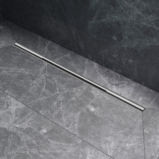 Душевой лоток AM.PM MasterFlow 80 W01SC-S11-080-05SB с решеткой Хром матовый Slim line